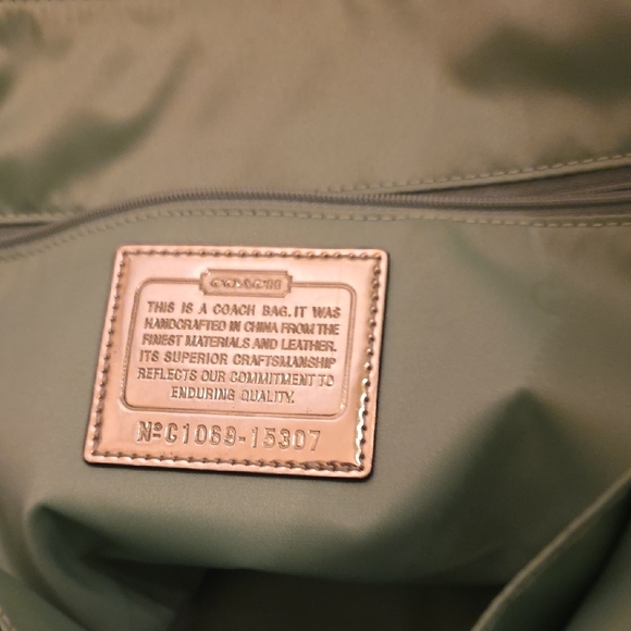 Coach Beige and Purple Graphic Tote - Picture 6 of 7